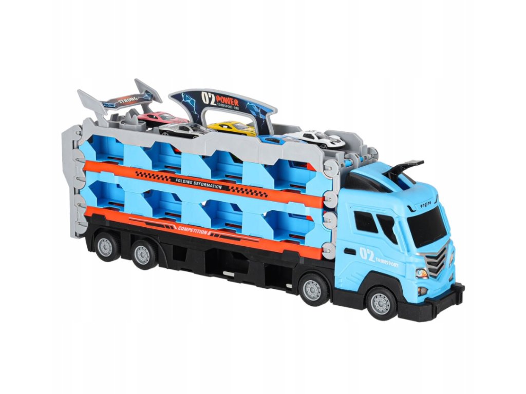 nákladní automobil s autíčky